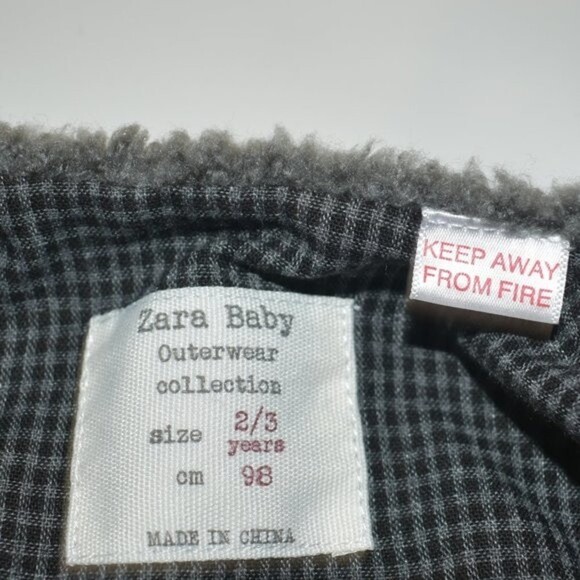 Zara Baby Vest  2-3 Years Gray Fluffy - Picture 10 of 11